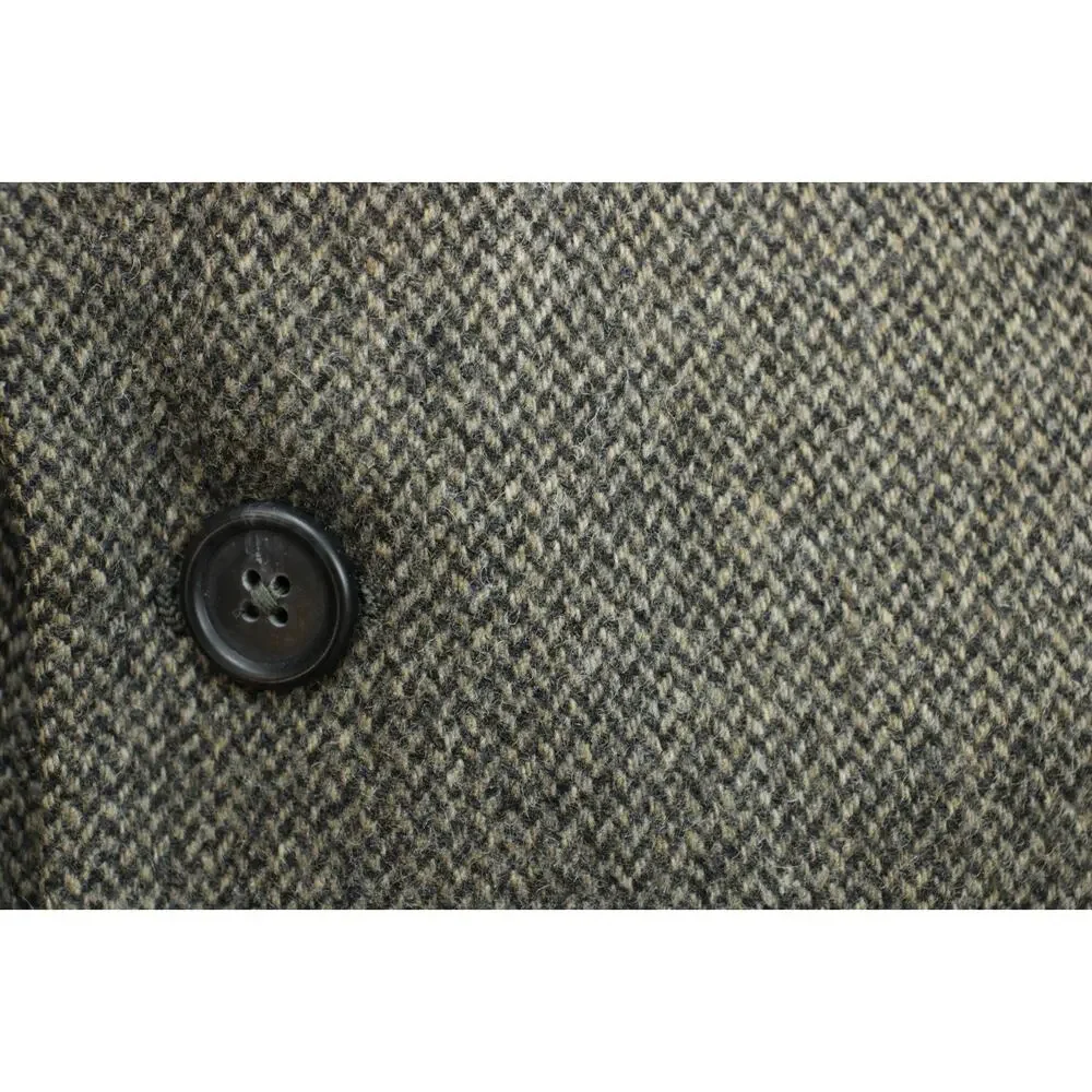 Jos A Bank Blazer Mens 46R Herringbone 100% Camel Hair 2 Buttons Single Breasted